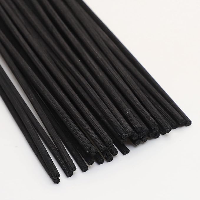VFULIE 100PCS Reed Diffuser Sticks, Refill Replacement for Aroma Fragranc (100, Black)
