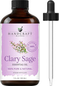 Handcraft Blends Clary Sage Essential Oil – 1 Fl Oz – 100% Pure and Natural – Premium Grade Essential Oil for Diffuser and Aromatherapy, Skin, Massage, Candle and Soap Making Fragrance