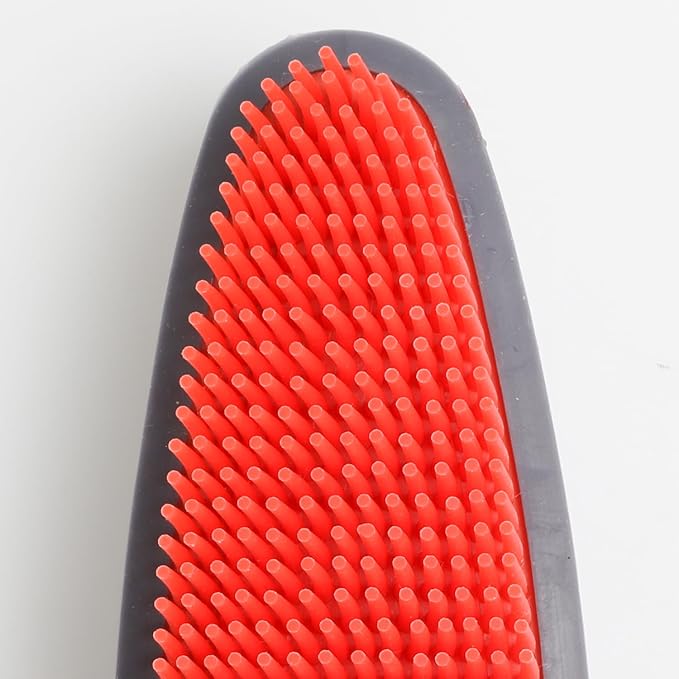 Premium Rubber Pet Hair Brush - Removes Hair from Couches & Pets' Coats O