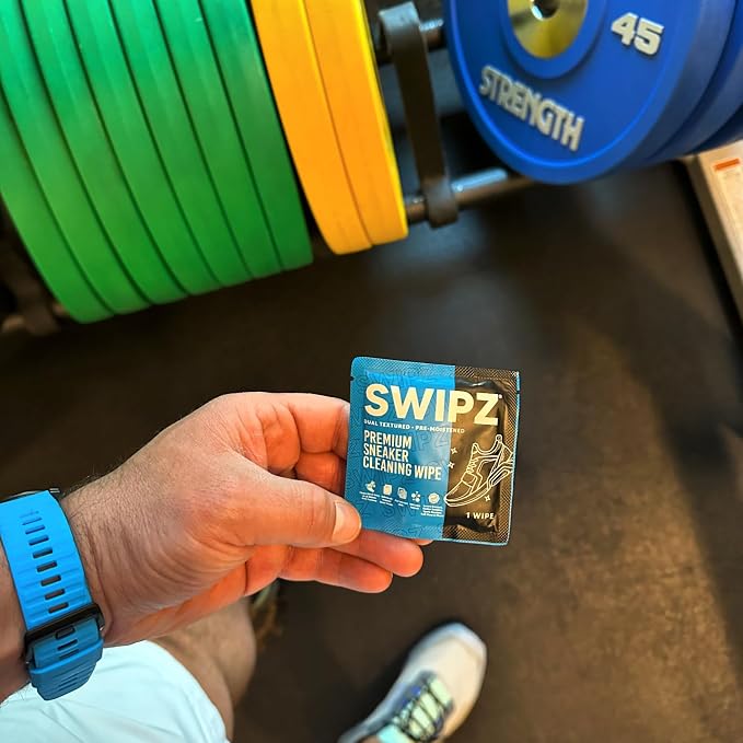 SWIPZ Sneaker Cleaner Wipes – Instant Shoe Cleaner for White Sneakers, Rubber Soles & Leather | Sneaker Eraser Wipes for Nike, Adidas, Air Jordan & More | 12 Travel Packs