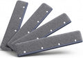 Floor Squeegee Broom with Long Handle, Heavy Duty Rubber Squeegee Kit, Scrubber for Tile Floor, Garage and Concrete, (Four Pieces of Fabric)