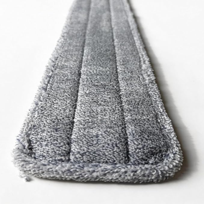 24 Inch Microfiber Mop Pads 6 Pack for Hardwood Tile Laminate Deep Clean | Absorption Reusable Flat Mop Pads for Floor Cleaning Fits 24-inch Mop Heads Washable and Durable Wet/Dry Home Cleaning