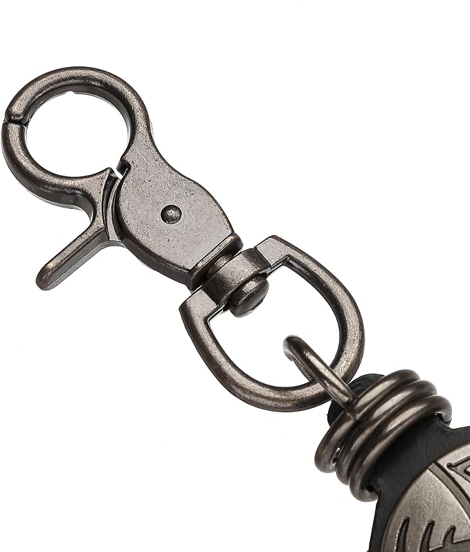 Heavy Duty Glove & Hat Clip with Carabiner, All-Metal Spring Clamp Work Glove Holder for Tool Belt, Harness, Backpack