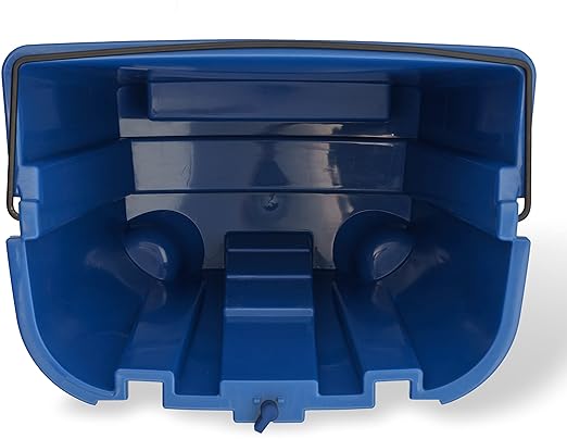 Carlisle FoodService Products Omnifit Mop Bucket with Side Press Wringer and Soiled Water Insert for Floor Cleaning, Kitchens, Restaurants, And Janitorial Use, Polypropylene (Pp), 35 Quarts, Green