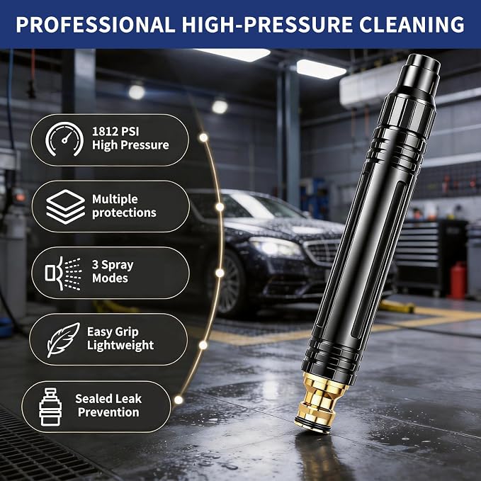 24 Pcs Heavy Duty Adjustable Twist Hose Nozzle Jet Sweeper Nozzle，Home High Pressure Car Wash Water Gun，Pressure Power Washer Lance Wand Gun for Garden Hose & Outdoor Cleaning