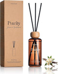 M&SENSE Reed Diffuser, Jasmine Sandalwood, 6.3 oz Natural Essential Oil | Non-Toxic Organic, Long-Lasting Fragrance, Ideal for Living Room, Bedroom, Gifts for Women