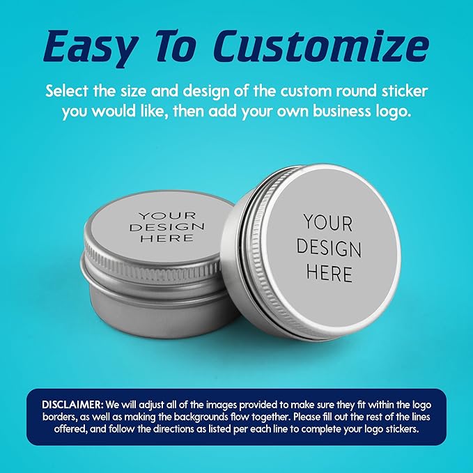 5-1000 Custom Vinyl Stickers - Upload Your own Image, Text, Design, Logo - Personalized Logo Labels for Handmade, Packaging, Bottle, Jars, Candle, Brand Stickers (Gray, 6x6)