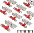 Mousike Cabinet Magnets Mousike Adhesive Strong Magnetic Door Catch Stainless Steel Kitchen Magnetic Latch Used to Close Cupboard Cabinet Closet Door Drawer(Silver 12Pack)