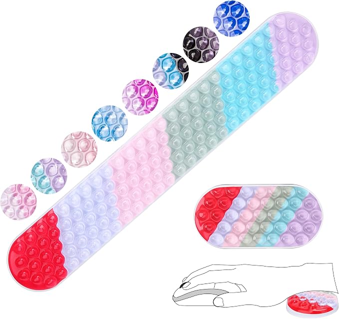 Gel Mouse & Keyboard Wrist Rest Set,Wrist Rest for Computer Keyboard,Mouse Wrist Support,Pain Relief,Cool Touch,Non-Skid