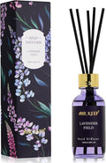 Reed Diffuser Set, 3.38 fl oz (100 ml) - Lavender Field Oil Diffusers with 8 Reed Sticks, Home Fragrance Reed Diffuser for Bathroom Shelf Decor