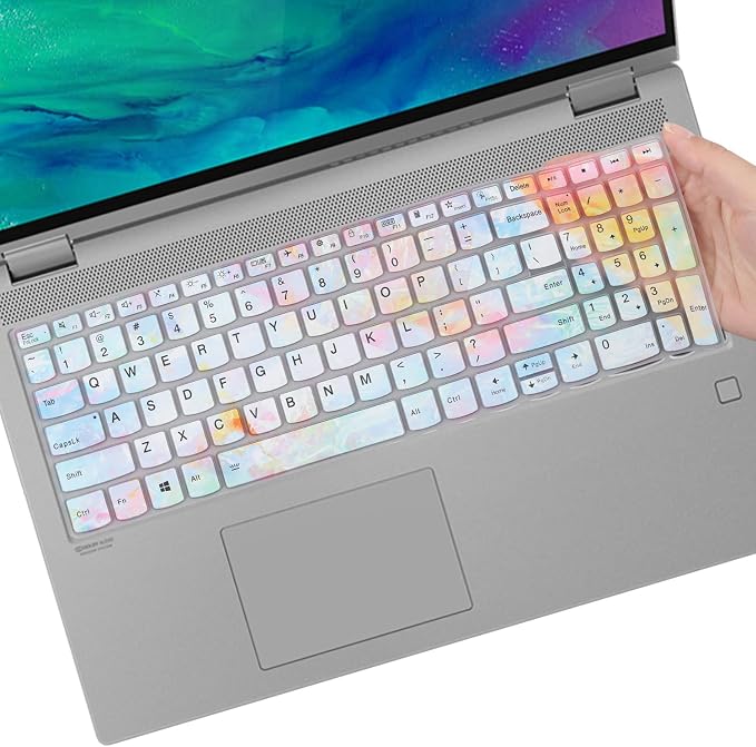 Keyboard Cover for Lenovo Yoga 7i 15.6" 16", Ideapad 3/Idepad 3i/Ideapad 5/Ideapad 5 15.6 17.3, Lenovo Flex 5 15.6, Yoga Slim 7 15, ideaPad Slim 7 15.6, ThinkBook 15/15P G2 G3 G4