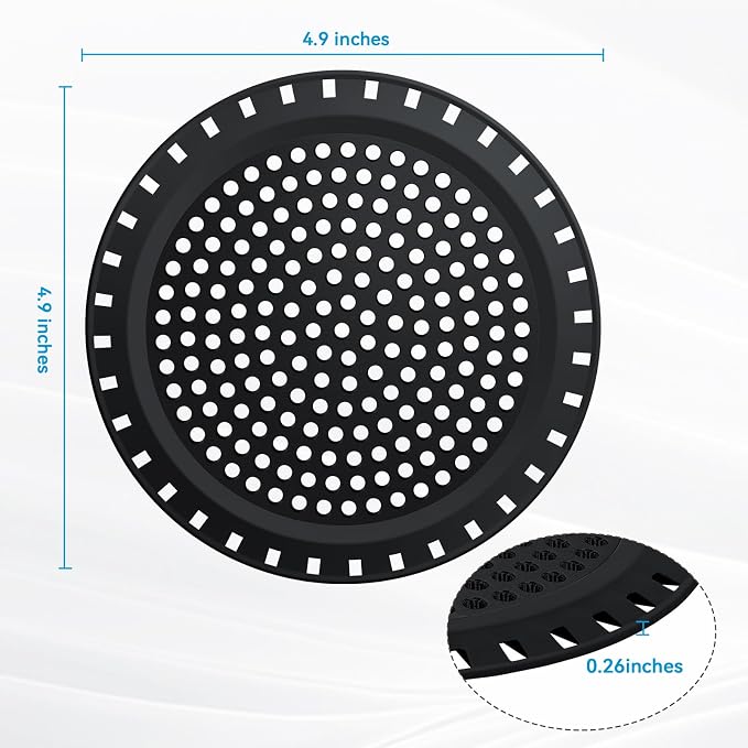 Shower Drain Hair Catcher,Aluvor Shower Drain Cover Bathtub Drain Strainers | Weighted Metal Hair Trap Stopper Sink Drain Protector Filter Bathroom Flat Strainer Stopper
