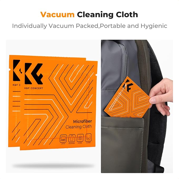 K&F CONCEPT 4 in 1 Camera Lens Cleaning Kit for Photography Beginner | Strong Blower, Multi Pen,Washable Reusable Microfiber Cloth, Precision Dust Removal,for Nikon Sony Canon DSLR Camera,MK06
