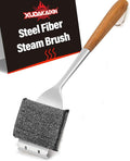 XUDAKAIXIN Grill Brush Bristle Free,Unique Steel Fibers Pad [Safe & Efficient] Perfect for Any Grill/Flat Tops Griddles,Safe Grill Cleaner for Outdoor Grill,Gifts for Men/Dad