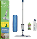 Bona Spray Mop Air - Includes Multi-Surface Floor Cleaner Concentrate and Microfiber Pad - Lemon Mint Scent - Lightweight & Compact Mop