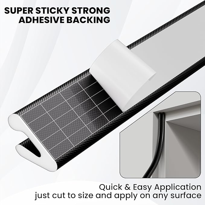 V Shape Foam Weather Stripping Door Frame Seal Strip 2Pcs×26FT Black, Draft Stopper, Insulation Winter, Weatherstripping, Gap Sealing, Soundproofing, Self-Adhesive Used for Exterior Front Door Side
