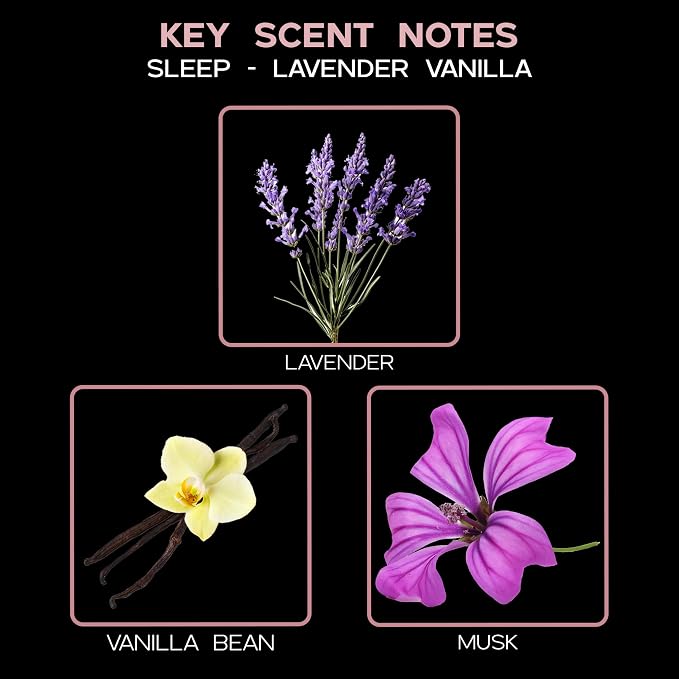 Reed Diffuser Set - Lavender Vanilla Scented Diffuser with Sticks | Home Fragrance Reed Diffuser for Bedroom, Bathroom Shelf Décor, with Real Botanicals in the Bottle - Made in the USA