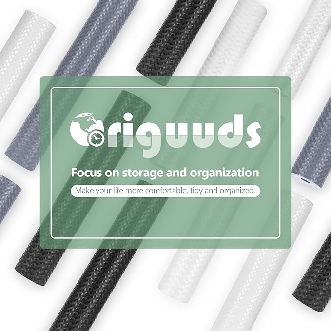 Shelf Liners, Non-Adhesive Drawer Liner, Waterproof & Oil-Proof Kitchen Cabinet Cupboard Liner Plastic EVA Material BPA Free Fridge Liner Mats Paper Protector for Shelves (Black/20in x 240in)
