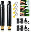 12 Pcs Heavy Duty Adjustable Twist Hose Nozzle Jet Sweeper Nozzle，Home High Pressure Car Wash Water Gun，Pressure Power Washer Nozzle for Garden Hose & Outdoor Cleaning