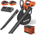 MAXLANDER Cordless Leaf Blower Vacuum Mulcher, 3-in-1 Leaf Vacuum with Bag | Brushless Battery Powered 40V 170MPH 360CFM Leaf Blowers for Lawn Care, 5-Speeds Dial, 2x4.0Ah Battery & Charger Included