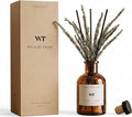 Reed Diffuser Set for Bathroom Air Fresheners, Oil Diffuser Sticks with Flower | Balsam Fir Scent 4.0 fl oz Home Fragrance with Sticks Defusers | House Bedroom Office Shelf Decor