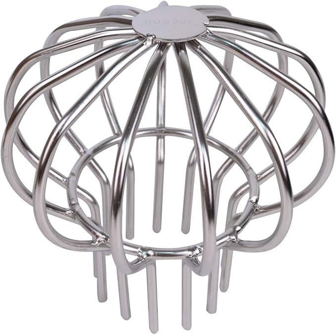 Baitaihem 304 Stainless Steel Drain Outdoor Roof Anti-Blocking Line Cap Drain Cover Gutter Protector Cleaner Gutter Cleaning Tool,3 inch