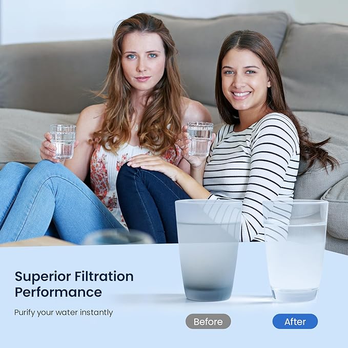 GLACIER FRESH Replacement for MWF Refrigerator Water Filters, SmartWater MWFP, MWFA, GWF, HDX FMG-1, WFC1201, RWF1060, 197D6321P006, Kenmore 9991, 1 Pack