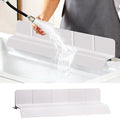 23Inch Sink Splash Guard – Extended Length & Tall Silicone Kitchen Sink Splash Guard with Overhang Drainage Design & Strong Suction Cups for Countertop (Light Pink, 23''x3.5'')