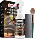 Piano Cleaner and Polish, Clean, Wax and Protect Glossy All in One Bottle Restore the Shine, Remove Fingerprints and Stains, and Enhance the Brightness of the Wood or Lacquer Finish, 8.45 Fl Oz | Remove Fingerprints,and Enhance the Brightness of the Wo...