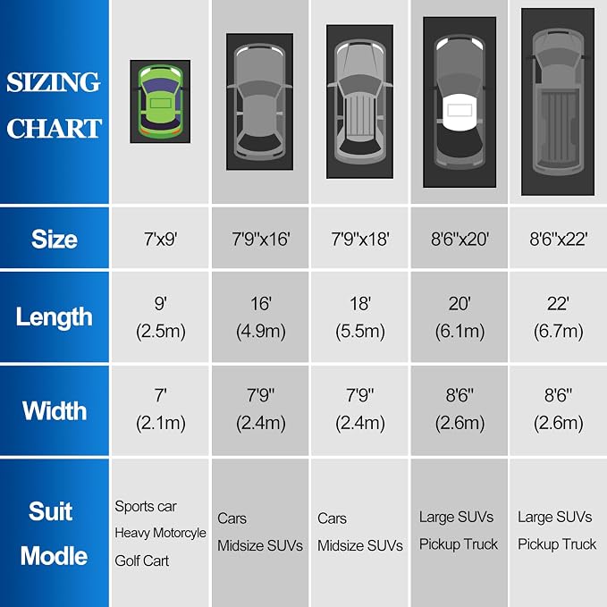 Garage Floor Mat(7'X9'), PVC Containment Mat with Rubber Wiper | Non-Slip, with a Rubber Wiper and Stay Put Corners, Waterproof Protection from Snow, Rain and Mud for Cars, SUV, Trucks