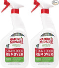Nature’s Miracle Stain and Odor Remover Dog, 32 Ounces, Everyday Mess Enzymatic Odor Control Formula (Pack of 2)