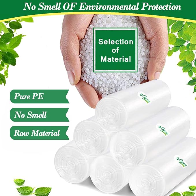 Hommaly 1.2 Gallon 240 pcs Small Silver Gray Trash Bags, Strong Garbage Bags, Bathroom Trash Can Bin Liners Unscented, Grey Mini Plastic Bag for Office, Waste Basket Liner, Fit 4.5-5 Liters,1-1.2 Gal