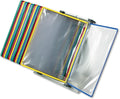 Tarifold Desktop Reference Display System, 20 Pockets, Expandable, Assorted | 20 double-sided PVC pockets hold 40 letter-size sheets, sturdy metal base, quick-find indexing, easy to assemble