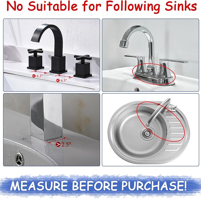 Amerner Kitchen Sink Splash Guard, Silicone Faucet Guard & Draining Mat, 10° Large Slope Sink Faucet Mat Splash Guard, Bathroom Sink Organizer, Kitchen Sink Accessories Gadgets, 14.2” x 5.1”, Gray