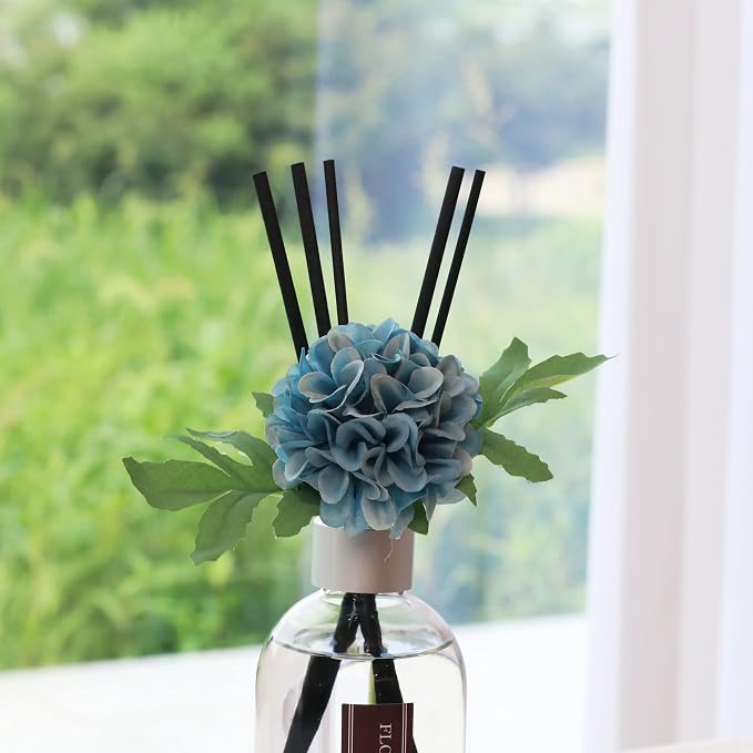 Flower Diffuser, Flower Market Scent Teal Bathroom Accessories, Summer Bath Decor Aqua Blue, Aesthetic Room Decor, Turquoise Living Room Decor