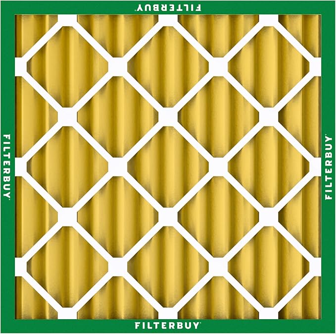 Filterbuy 10x10x2 Air Filter MERV 11 (MPR 1200) Allergen Defense Replacement (4-Pack), Electrostatic Pleated HVAC AC Furnace Filters, Made in USA (Actual Size: 9.50 x 9.50 x 1.75)