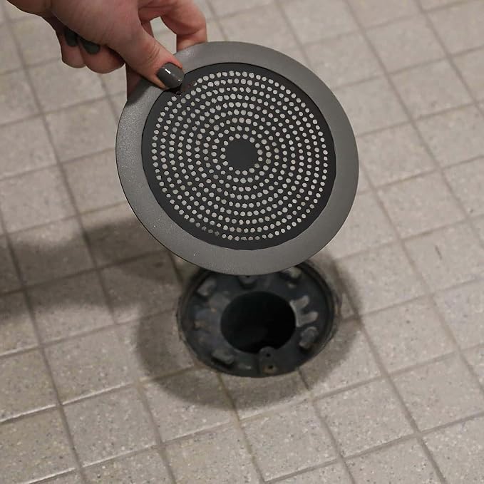 Danco 11085 Shower Drain Strainer, 5-3/4 inch, Matte Black