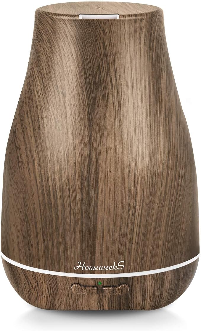 Homeweeks Essential Oil Diffuser for Room 100 ML 1 Pack | Aromatherapy Scent Diffuser Adjustable Mist Mode, Cool Mist, Auto Off Ultrasonic Aroma Fragrance Diffuser for Bedroom Office