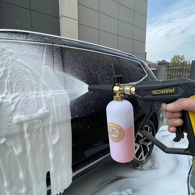 GDHXW X-887 High Pressure Washer Gun with Foam Cannon 2 Adapter 7 Pressure Washer Nozzles,for Car Washing