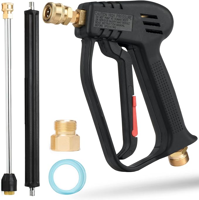 McKillans® Pressure Washer Gun Replacement M22 Inlet with Extension with 1/4” Quick Connector Coupler