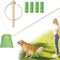 Dog Pooper Scooper, 43" Extendable Pooper Scooper Long Handle with 120 Bags | Portable Poop Scoop for Small Medium Large Dogs, No Touch, Stainless Steel, Lightweight, Foldable, Suit Yard, Park,Wild,City