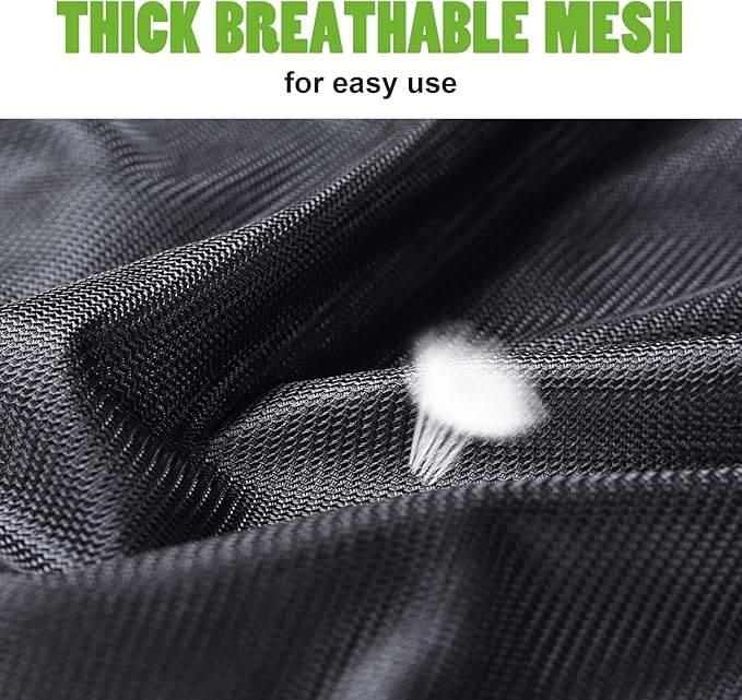 OTraki 2 Pack Large Laundry Bags 24 x 35 inch Mesh Washing Bag with Drawstring Closure Black Dirty Garment Toy Storage Bag Washable Laundry Hamper Replacement Liner for Home Dorm Hotel Beach