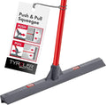 Tyroler Floor Squeegee Heavy Duty 17" | Floor Squeegee for Concrete Floors | | Heavy Duty Squeegee for Floor | 55" 4 Part Handle Squeegee Broom for Deck, Patio, Tiles, Marble, Garage, Shower, Window