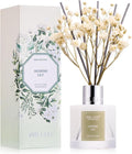 Reed Diffuser Set, 3.38 fl oz (100 ml) - Jasmine Lily Lemon Oil Diffusers with 8 Reed Sticks, Home Fragrance Reed Diffuser for Bathroom Shelf Decor