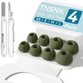 4 Pairs Replacement Ear Tips for AirPods Pro 1st /2nd(G-Green) | with Noise Reduction Hole,Built-in dust Guard Screen Silicone Ear Tips with Cleaning Pen