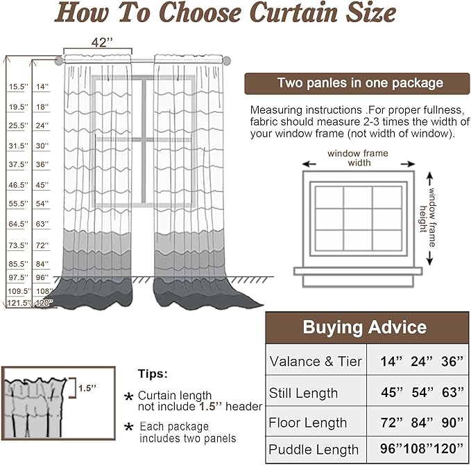 Chyhomenyc Cream Sheer Curtains 78 Inches Long 2 Panels Set for Living Room, Light Filtering Voile Lightweight Bedroom Curtains, Rod Pocket Solid Window Treatment Drapes, Each 42W x 78L