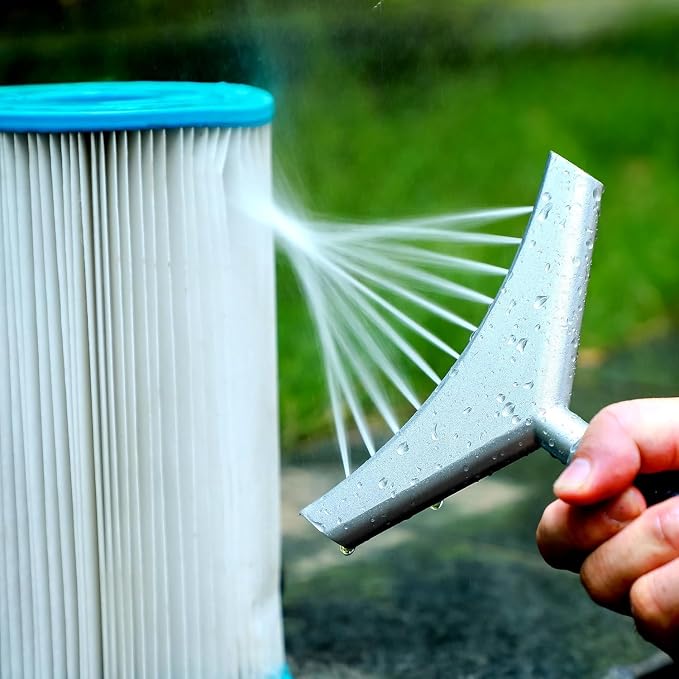 Premium Pool & Spa Filter Cartridge Cleaner, Removes Debris & Dirt from Pool Filters in Seconds, Heavy Duty & Durable Pool Cartridge Filter Cleaner, for a Clean Flow of Water Today