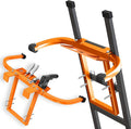 Heavy Duty Ladder Stabilizer with Tool Tray | 500 LBS Capacity, 34" Wide Steel Standoff Arms for Gutter Cleaning, Roofing & Wall Work, Fits Extension, Straight & Telescoping Ladders - Anti-Slip