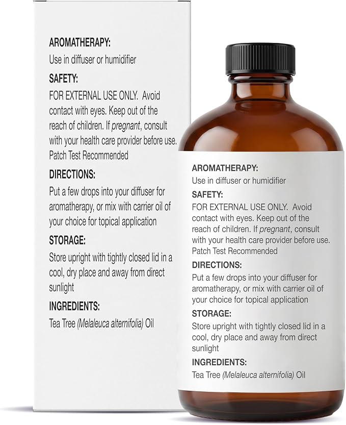 Majestic Pure Tea Tree Essential Oil for Diffuser - 2 Fl Oz | 100% Pure & Natural Ideal for diffuser use, aromatherapy, massage, soap making, candle making home fragrance