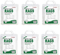 Premium White T-Shirt Cleaning Rags (4 lbs. Bag - Pack of 6) – White Cotton Rags for Cleaning, Staining, Painting, Oil, Grease & Dust Removal – Shop Rags Bulk for Multipurpose use